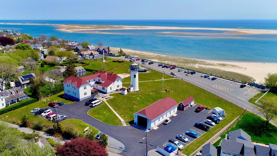 Aerial view of Chatham’s coastline